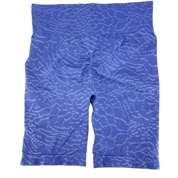 Gymshark Women's Adapt Animal Seamless Cycling Shorts Court Blue Size Large - Picture 2 of 8